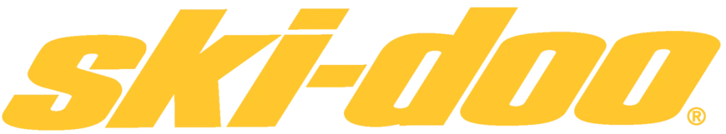 Cubic, Ski-Doo logotyp i gult – varumärke för snöskotrar från BRP